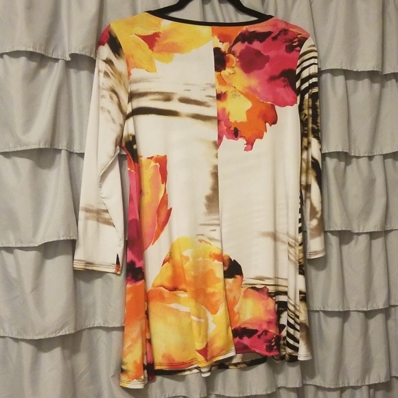 Mixed Print Tunic - Picture 2 of 2